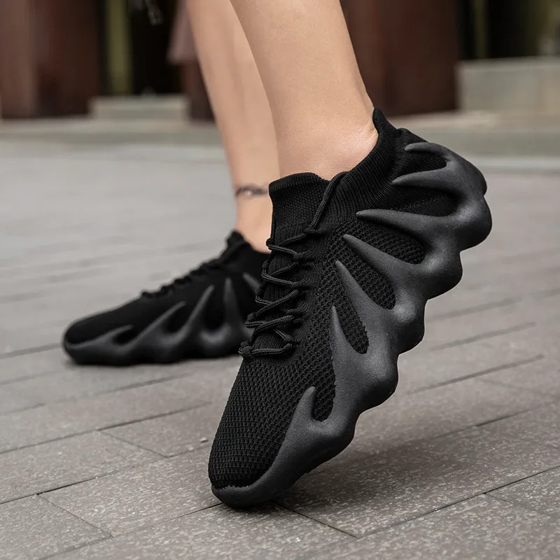 Unisex Casual Lightweight Slip-on Knitted Walking Shoes Running Sneakers sold by Tinstree