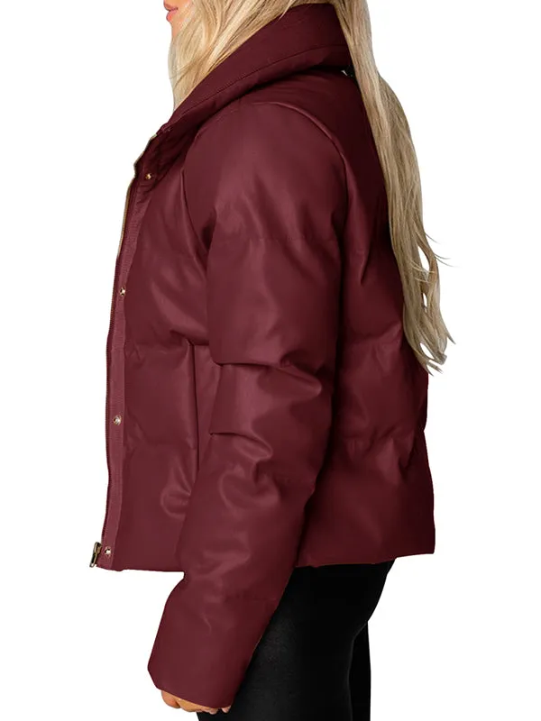 Women Winter Warm Long Sleeve Puffer Jacket Baggy Short Down Coats sold by Tinstree product image thumbnail 2
