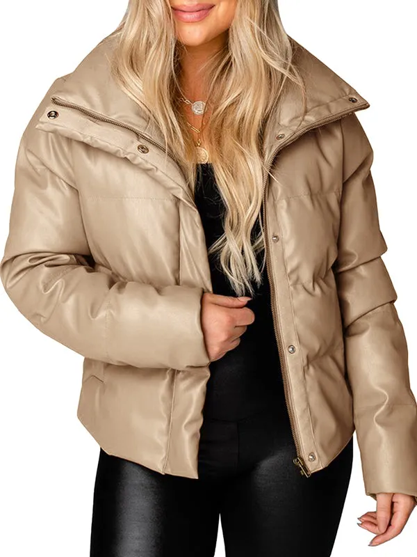 Women Winter Warm Long Sleeve Puffer Jacket Baggy Short Down Coats sold by Tinstree product image thumbnail 4