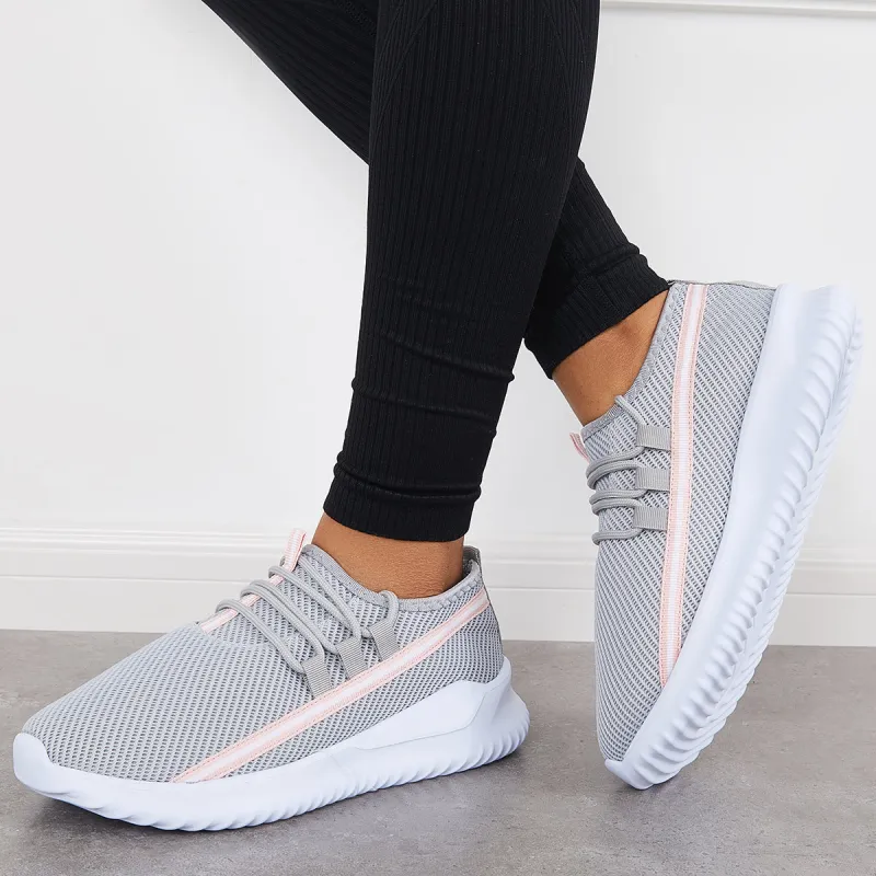 Lightweight Walking Shoes Lace Up Tennis Sneakers sold by Tinstree