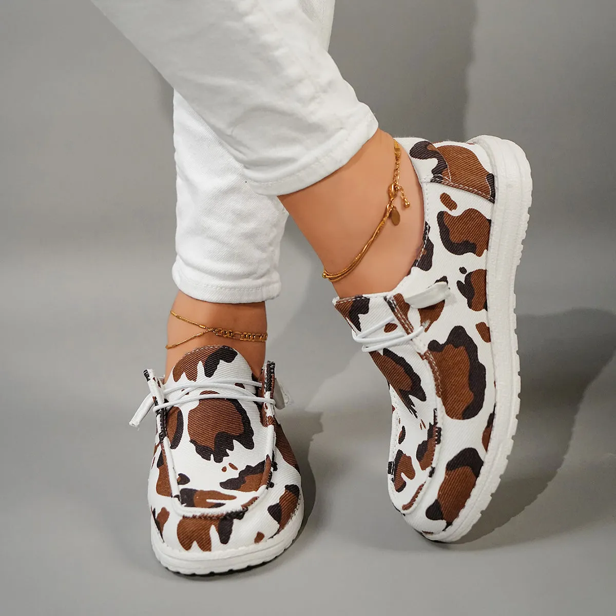 Women Lightweight Walking Shoes Slip on Flat Sneakers sold by Tinstree