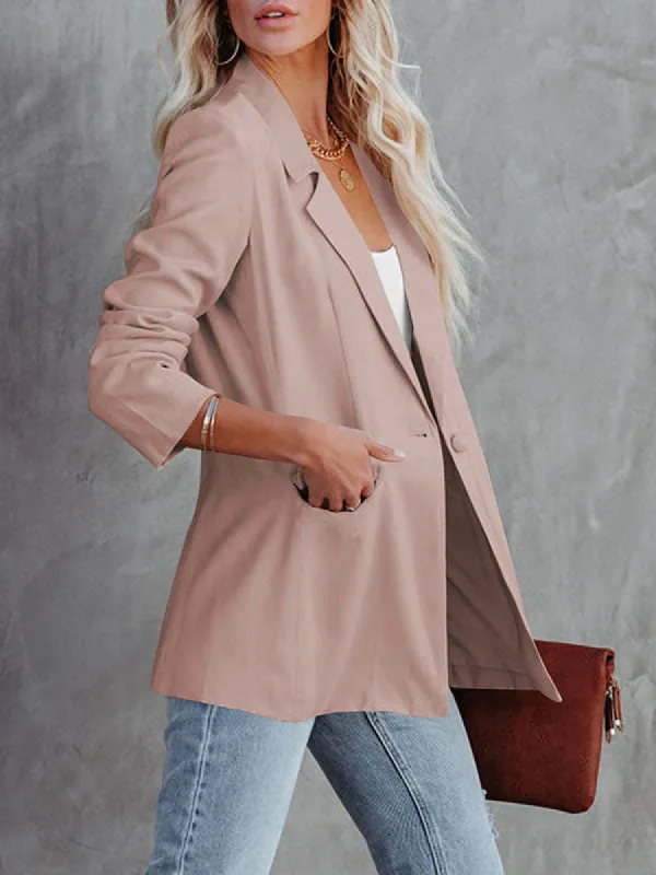 Womens Casual Blazers Open Front Cardigan Long Sleeve Work Office Blazer Jackets sold by Tinstree