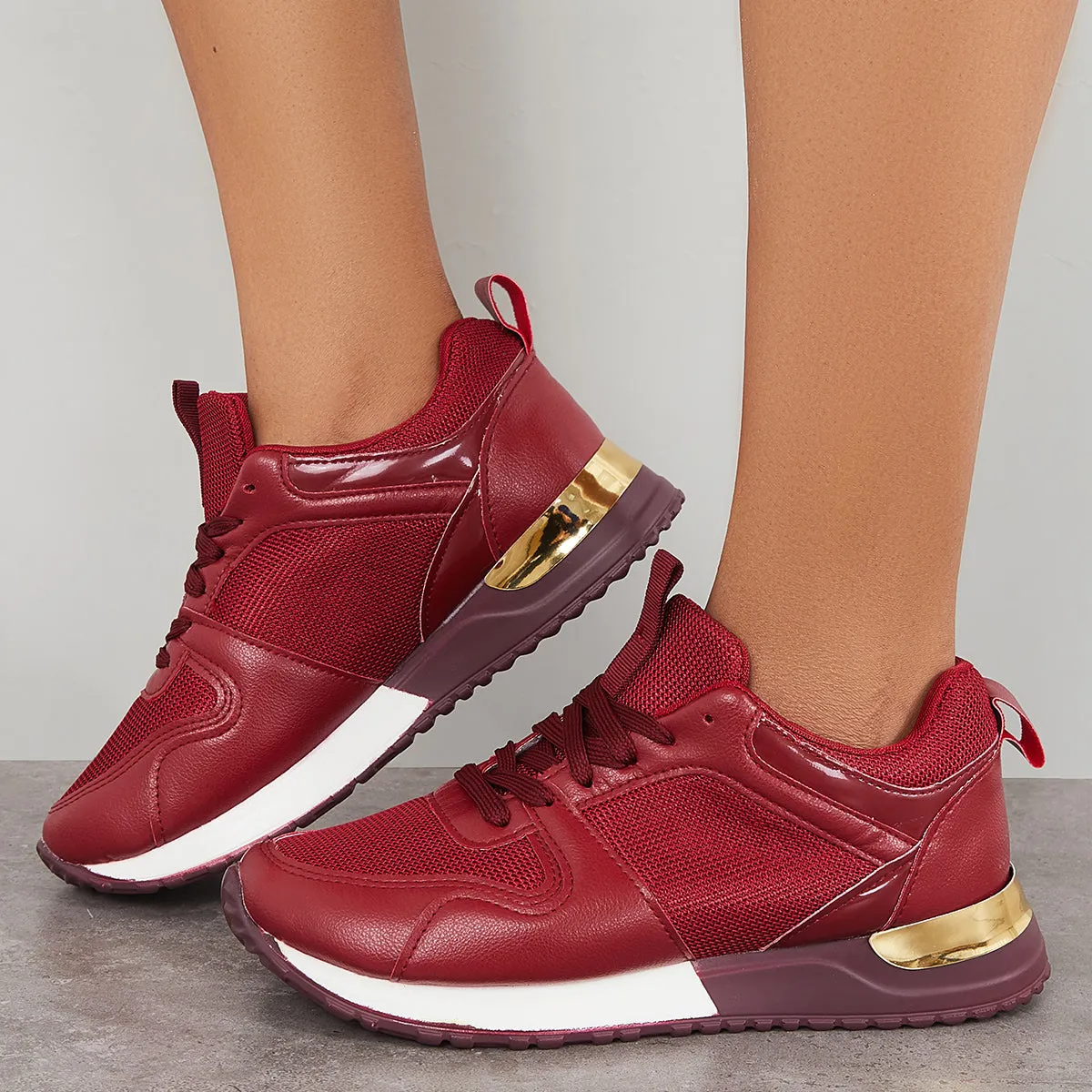 Casual Lace Up Sneakers Arch Support Walking Shoes sold by Tinstree product image thumbnail 5