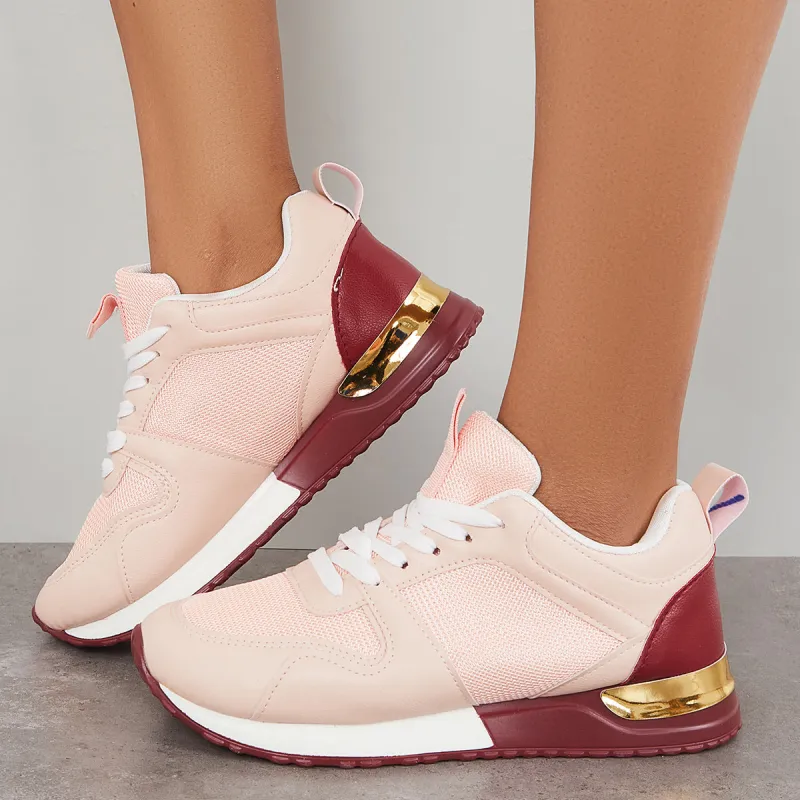 Casual Lace Up Sneakers Arch Support Walking Shoes sold by Tinstree