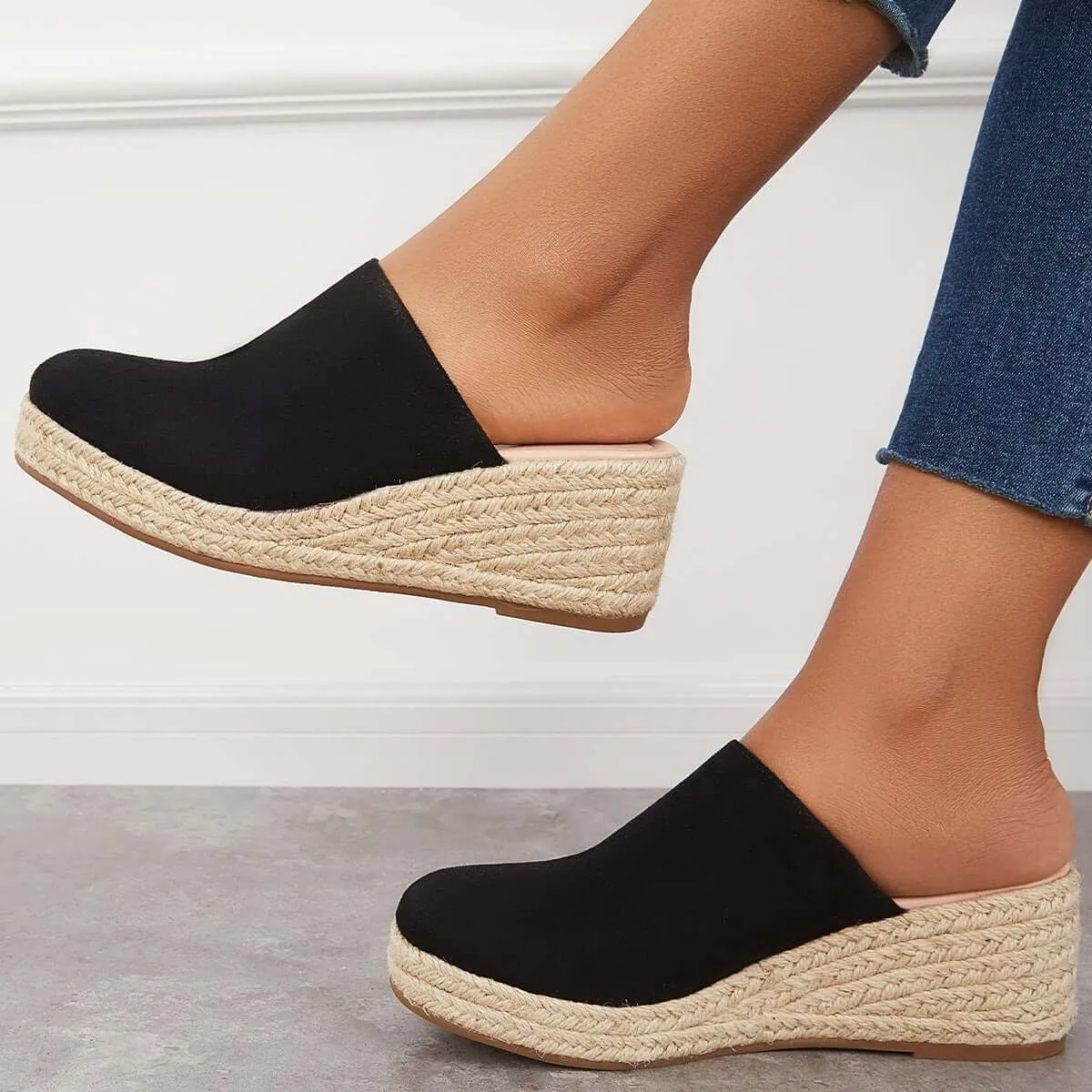Espadrilles Mule Wedges Platform Slip on Backless Sandals sold by Tinstree product image thumbnail 2