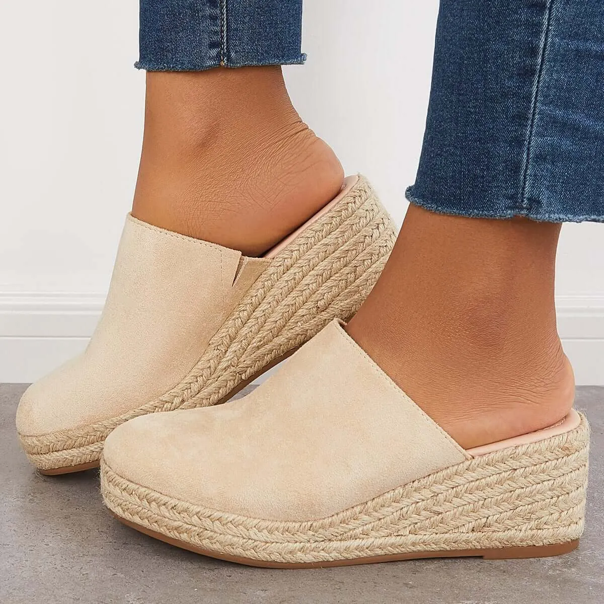 Espadrilles Mule Wedges Platform Slip on Backless Sandals sold by Tinstree product image thumbnail 5