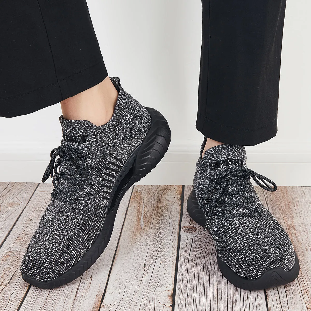 Unisex Breathable Sneakers Low Top Knit Walking Running Shoes sold by Tinstree