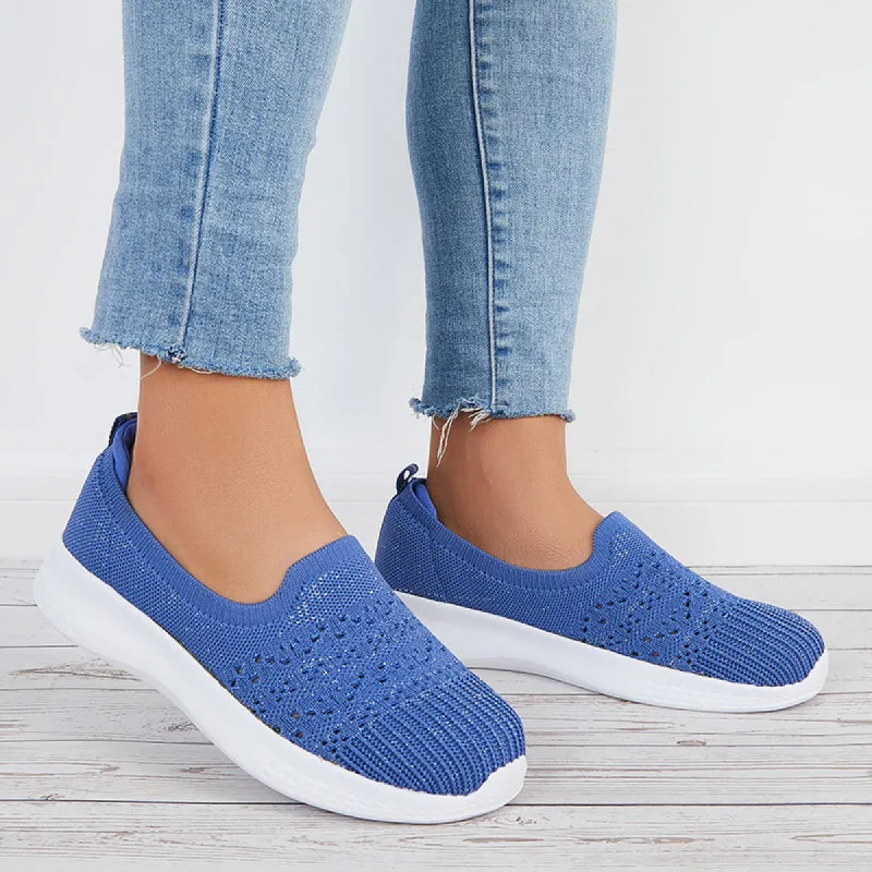 Lightweight Knit Sneakers Slip on Walking Running Shoes sold by Tinstree