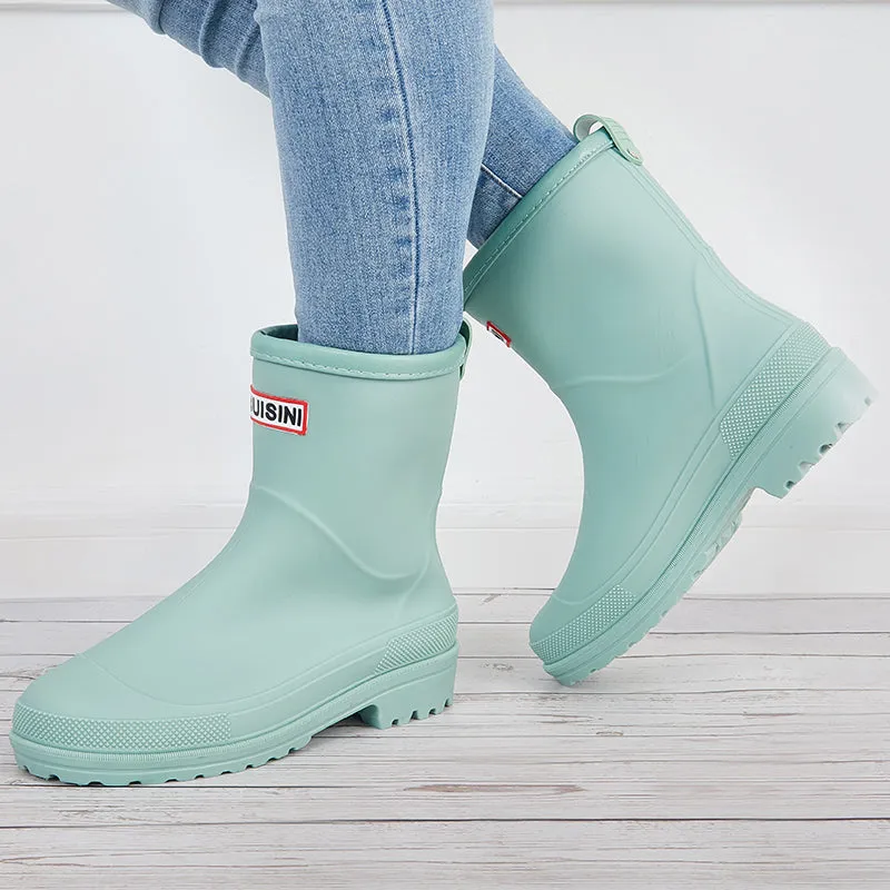 Women Mid Calf Rain Boots Waterproof Garden Outdoor Shoes sold by Tinstree product image thumbnail 5