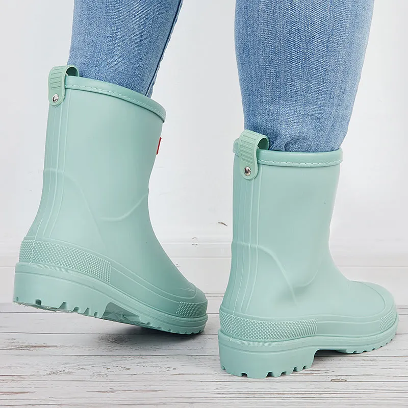 Women Mid Calf Rain Boots Waterproof Garden Outdoor Shoes sold by Tinstree product image thumbnail 3