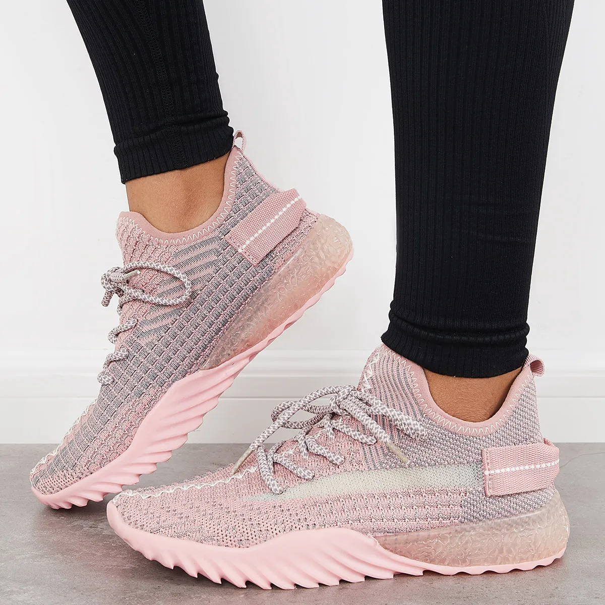 Fashion Walking Running Shoes Mesh Breathable Sneakers sold by Tinstree