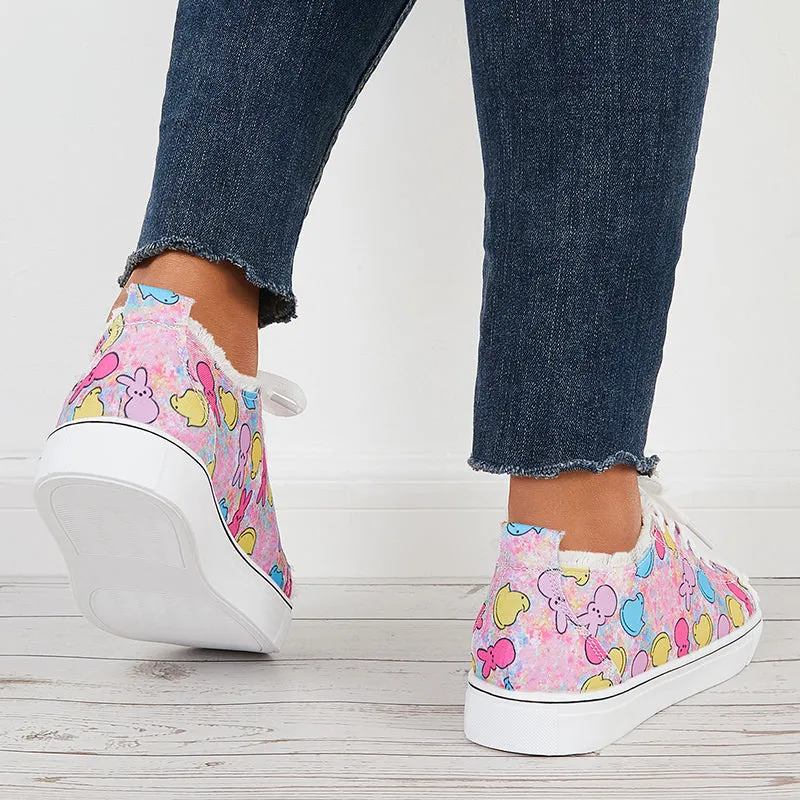 Cute Low Top Canvas Casual Shoes Lace Up Flat Sneakers sold by Tinstree product image thumbnail 5