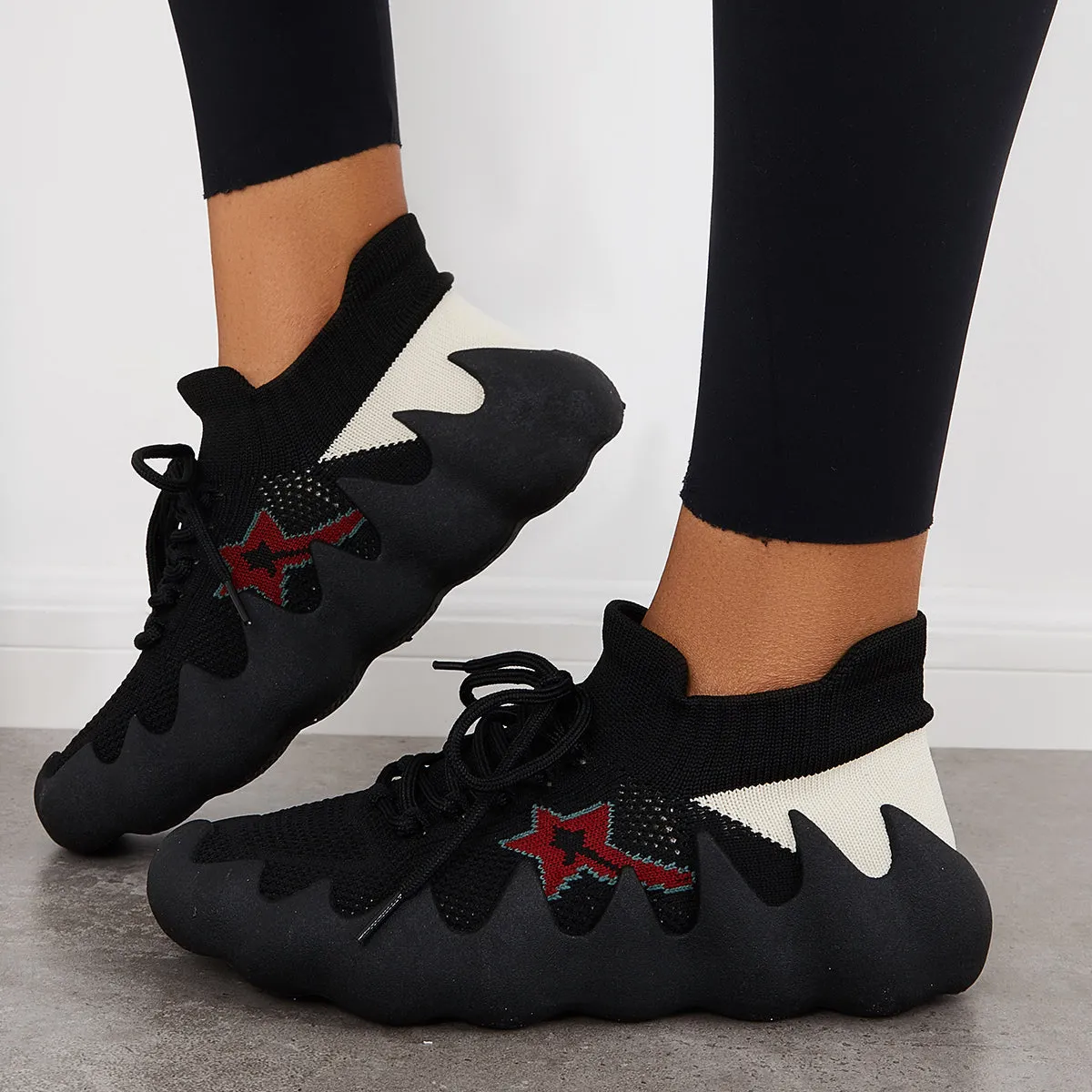 Lightweight Knit Sock Sneakers Slip on Mesh Running Shoes sold by Tinstree product image thumbnail 5