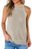 Saodimallsu Women Summer Knit Tank Top Sleeveless Round Neck Tank Tops Casual Knit Cami Top Sexy Tops sold by Tinstree