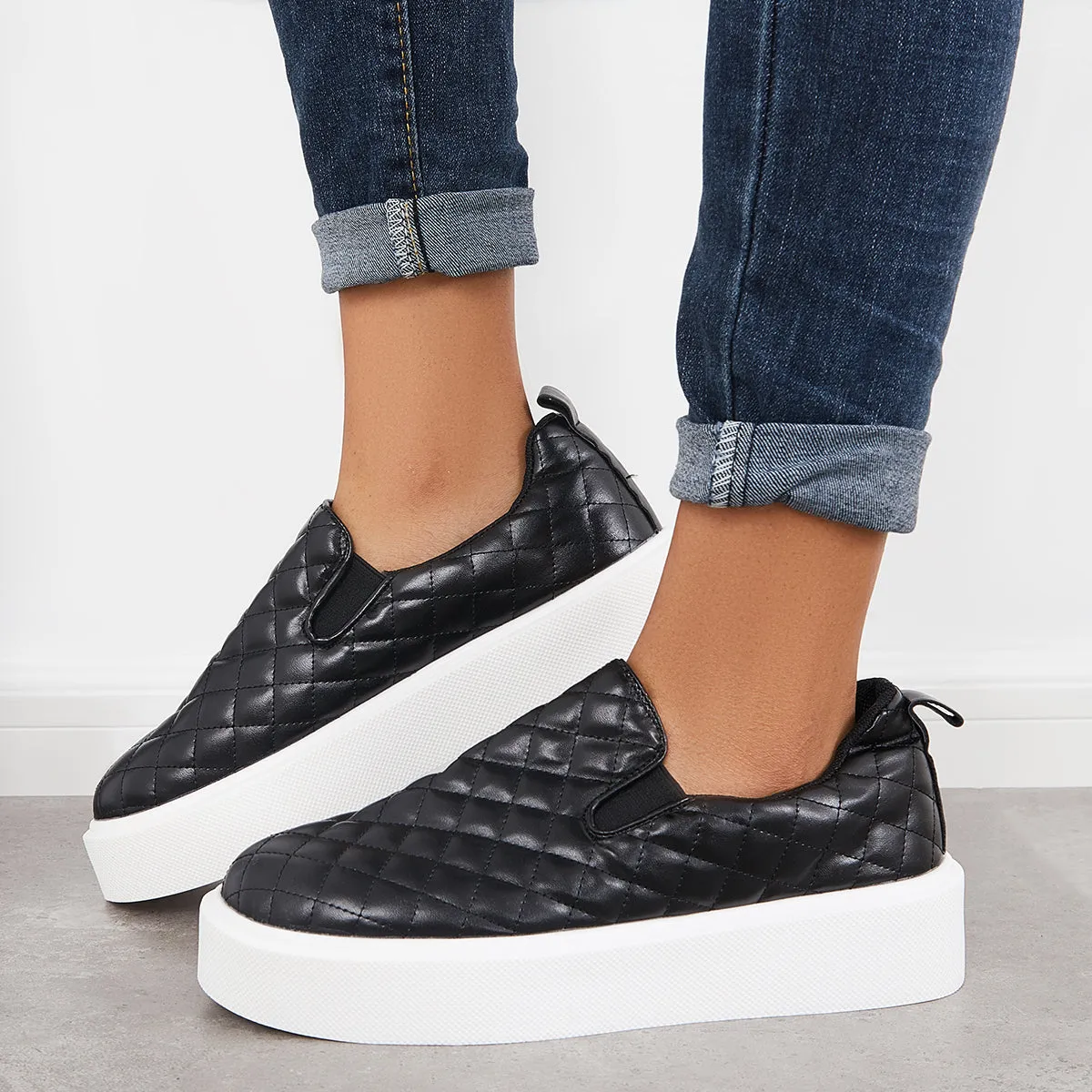 Casual Platform Loafer Sneakers Slip on Walking Shoes sold by Tinstree product image thumbnail 2