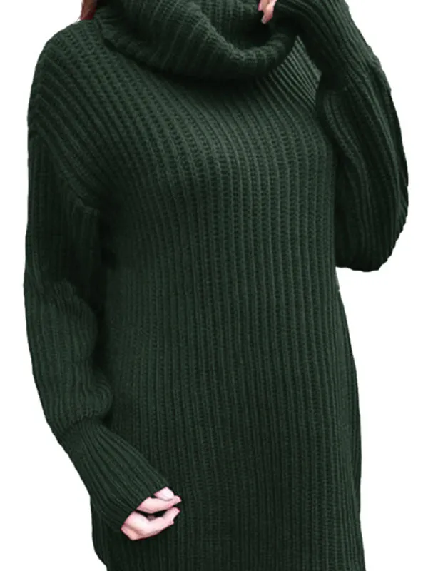 Women Loose Turtleneck High Neck Knit Sweater Long Sleeve Pullover Jumper Tops sold by Tinstree product image thumbnail 4