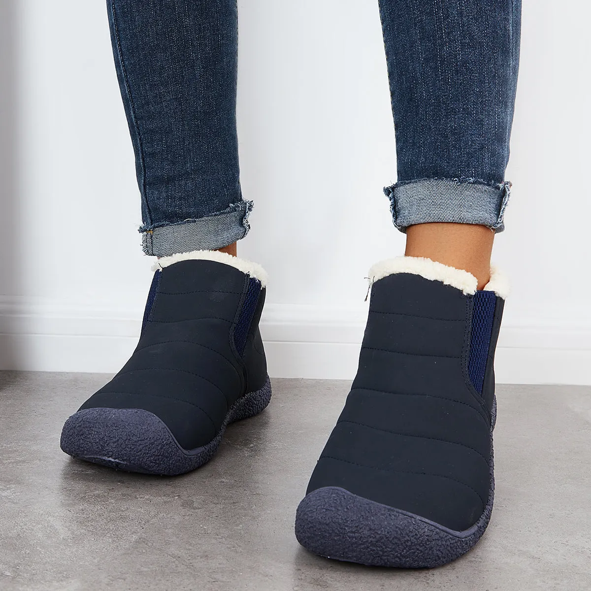 Warm Winter Snow Boots Fur Lined Waterproof Ankle Boots sold by Tinstree product image thumbnail 3