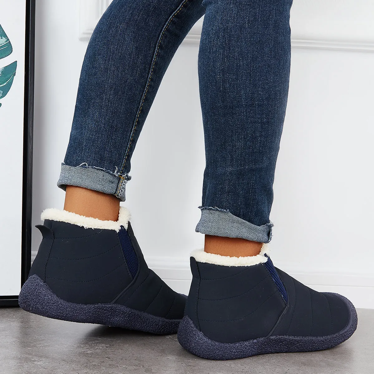 Warm Winter Snow Boots Fur Lined Waterproof Ankle Boots sold by Tinstree product image thumbnail 5