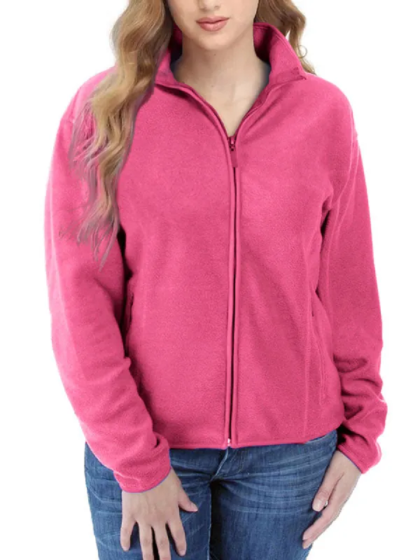 Women Classic Fit Long Sleeve Full Zip Polar Soft Fleece Jacket sold by Tinstree
