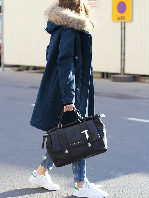 Women Winter Coats Fleece Parkas Anoraks Hooded Jacket Coats sold by Tinstree