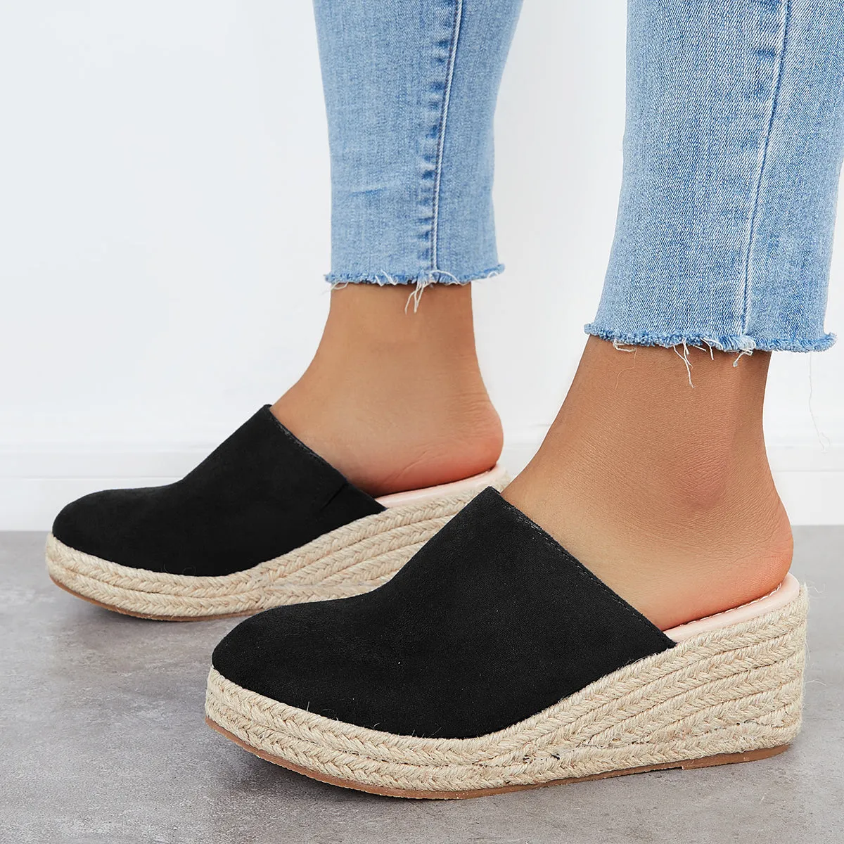 Women Slip-On Mule Clogs Comfy Wedge Sandals sold by Tinstree