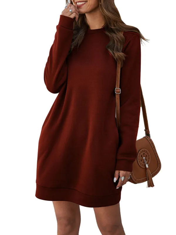 Womens Long Sleeve Sweatshirt Casual Pullover Tops Loose Fit Crewneck Sweatshirts sold by Tinstree