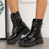 Platform Chunky Sole Ankle Booties Lace Up Front Combat Boots sold by Tinstree