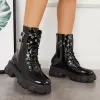 Platform Chunky Sole Ankle Booties Lace Up Front Combat Boots sold by Tinstree