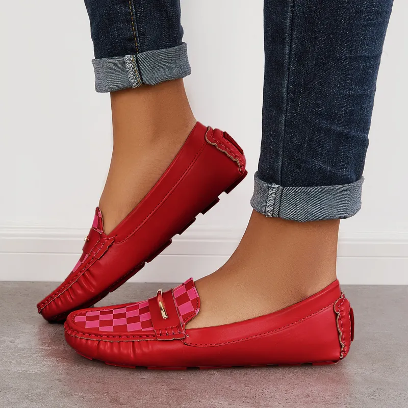 Casual Round Toe Slip on Loafers Flat Walking Shoes sold by Tinstree