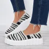 Breathable Platform Sneakers Knit Low Top Loafer Walking Shoes sold by Tinstree