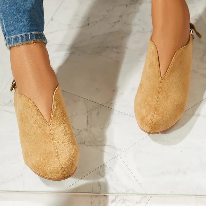 Round Toe V Cut Slip On Flat Loafers Soft Ballet Shoes sold by Tinstree product image thumbnail 3