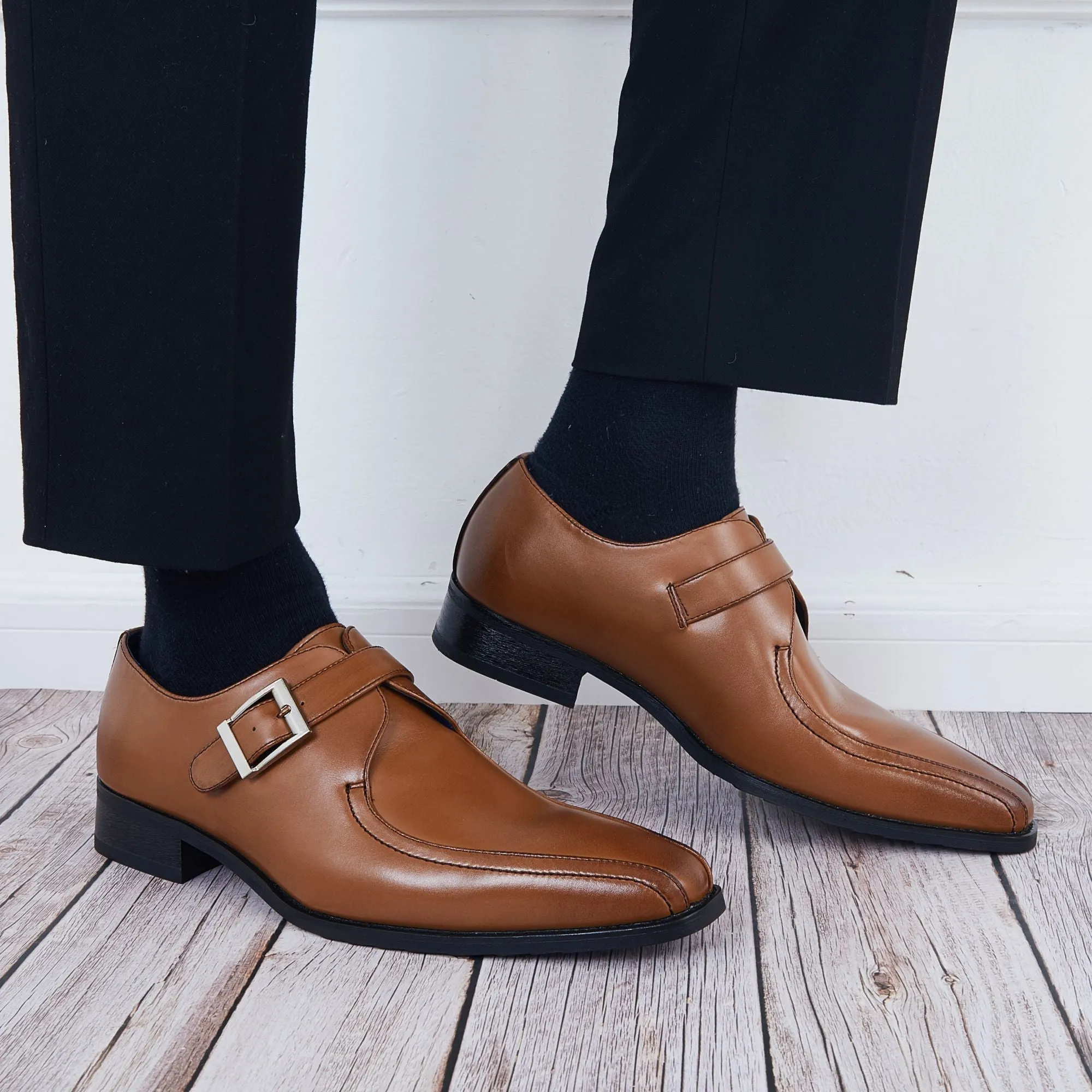 Men's and Women's Oxfords Buckle Strap Formal Shoes Leather Lined Dress Shoes sold by Tinstree