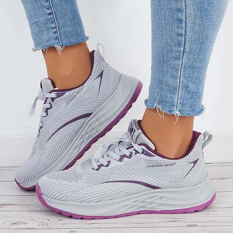 Breathable Sneakers Lace Up Walking Running Shoes sold by Tinstree