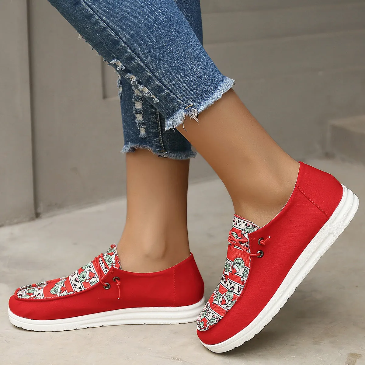 Lightweight Slip on Walking Shoes Flat Knit Sneakers sold by Tinstree product image thumbnail 5