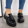 Classic Platform Penny Loafers Lug Sole Slip On Office Uniform Shoes sold by Tinstree