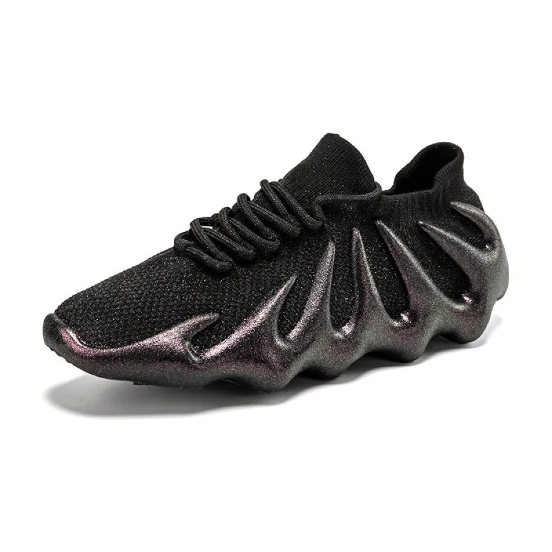 Unisex Lightweight Lace Up Sneakers Breathable Running Sports Shoes sold by Tinstree