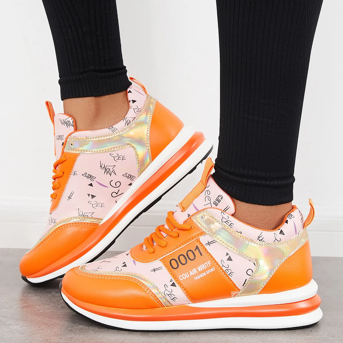 Lace Up Trainer Sneakers Walking Running Shoes sold by Tinstree