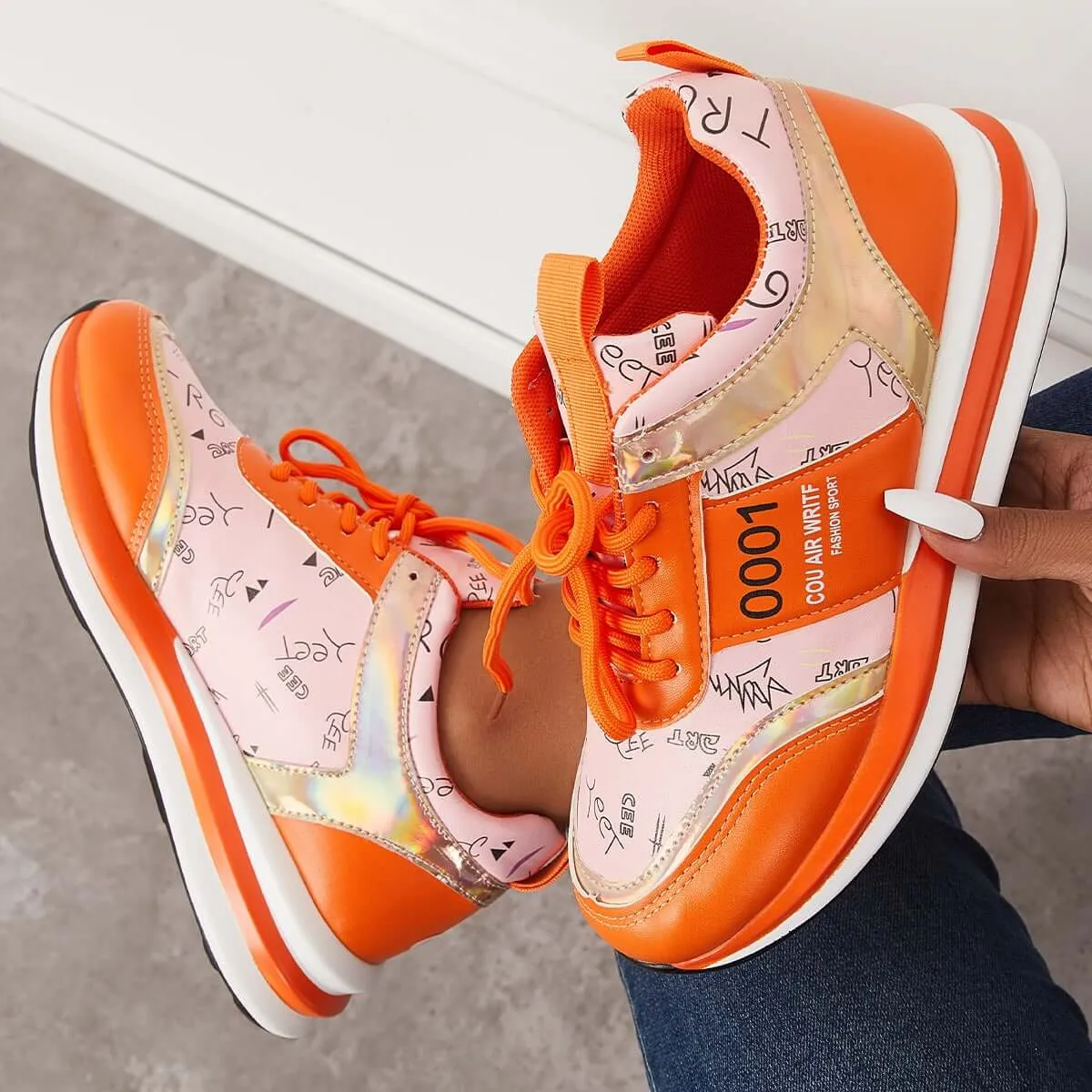 Lace Up Trainer Sneakers Walking Running Shoes sold by Tinstree product image thumbnail 5