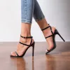 High Heel Slingback Sandals Ankle Strap Stilettos Party Shoes sold by Tinstree