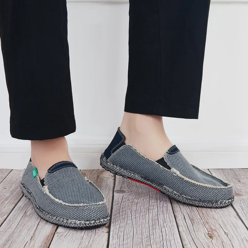 Men's Non-Slip Canvas Sneakers Casual Loafers Walking Shoes sold by Tinstree