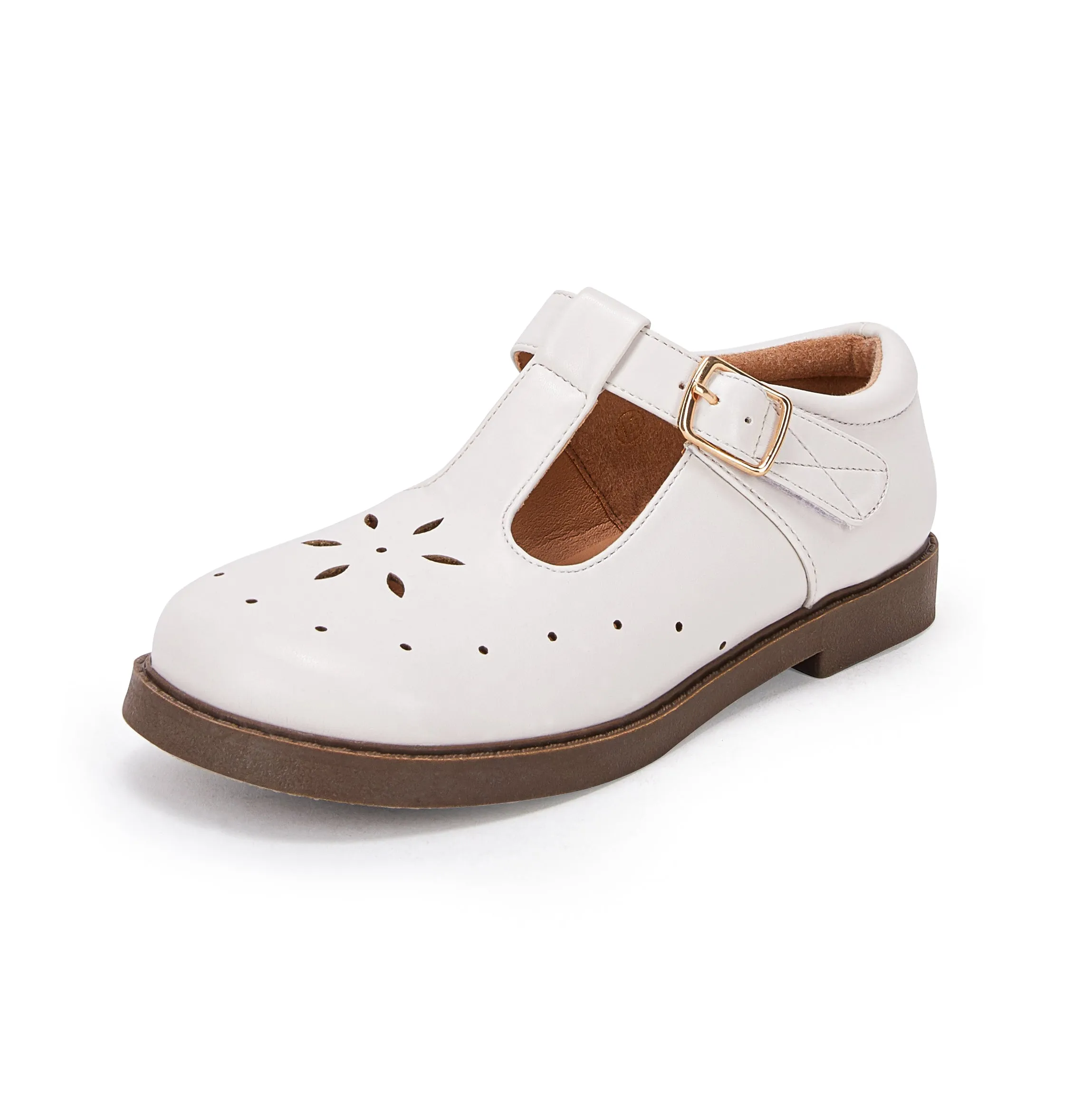 Classic Girl Mary Jane School Uniform Flats Ankle Strap Dress Shoes sold by Tinstree