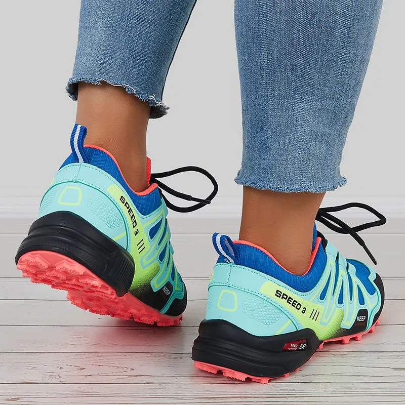 Colorful Breathable Knit Sneakers Chunky Sole Walking Shoes sold by Tinstree product image thumbnail 3