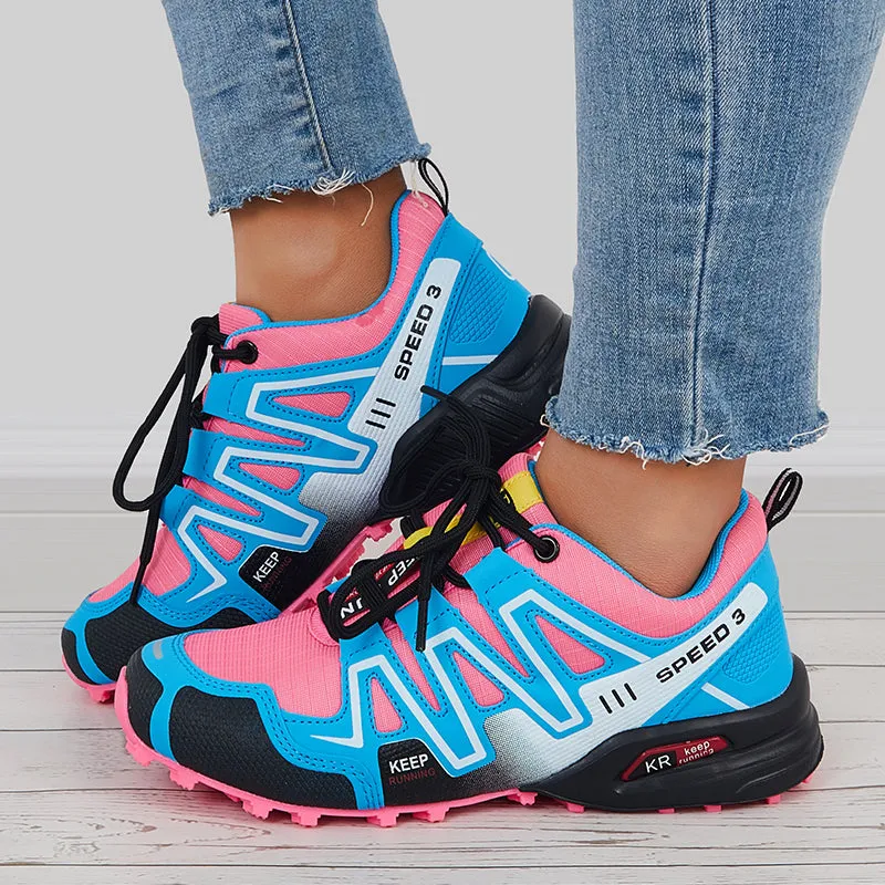 Colorful Breathable Knit Sneakers Chunky Sole Walking Shoes sold by Tinstree product image thumbnail 4