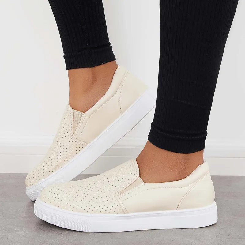 Casual Slip on Flat Loafers Low Top Sneakers sold by Tinstree