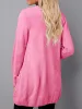 Women Long Sleeve Cable Knit Sweater Button Open Front Cardigans Coat sold by Tinstree