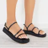 Open Toe Platform Sandals Buckle Ankle Strap Summer Shoes sold by Tinstree