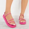 Open Toe Platform Sandals Buckle Ankle Strap Summer Shoes sold by Tinstree