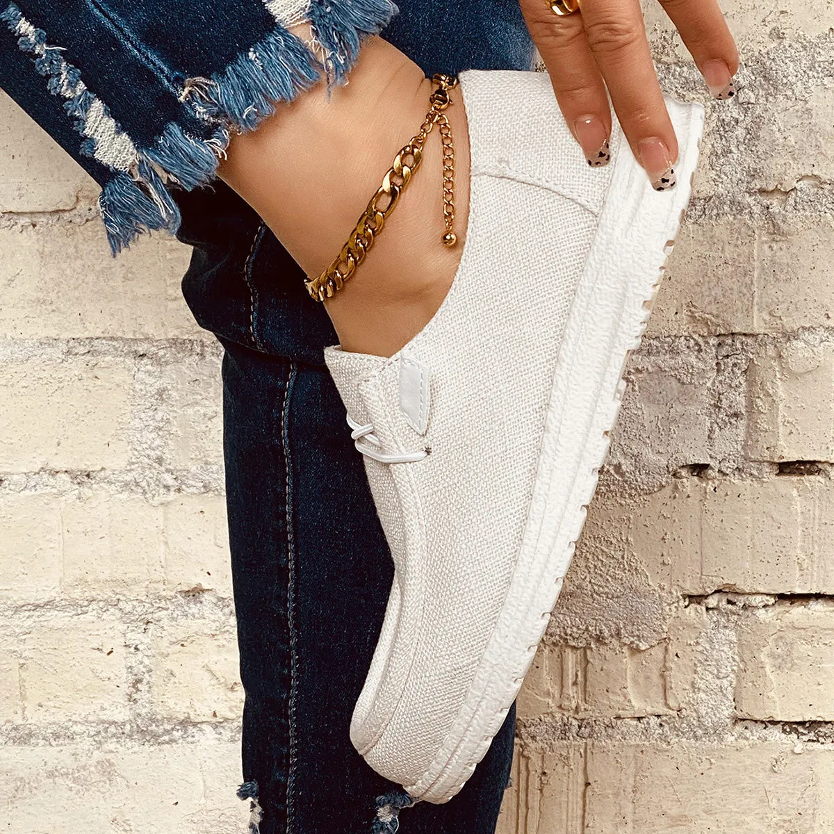 Casual Slip on Lightweight Walking Shoes Flat Sneakers sold by Tinstree product image thumbnail 5