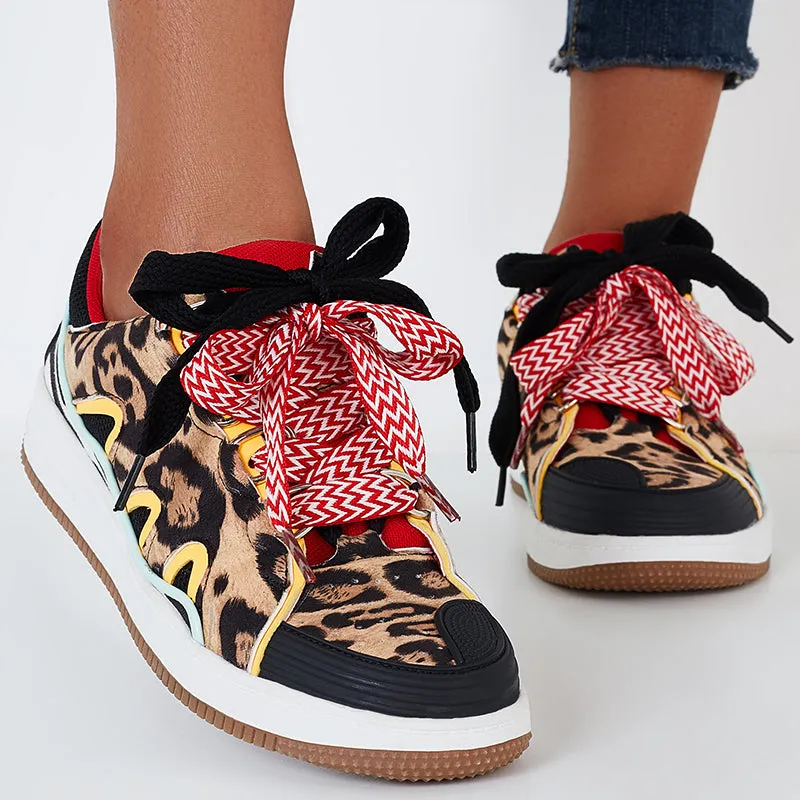 国内で当店のみ FY SPR - Leopard Chunky Wave Sneakers Maison-Mihara-Yasuhiro-