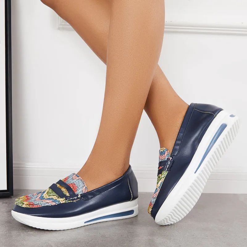 Casual Platform Low Top Loafers Slip on Walking Boat Shoes sold by Tinstree